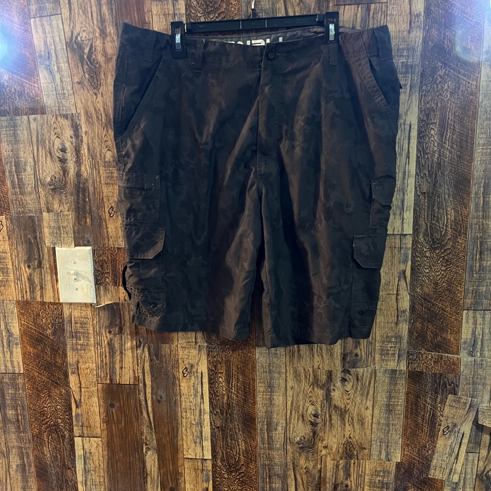 Denali Cargo Shorts Mens Camo Lightweight Activewear Gray Hiking Size 38